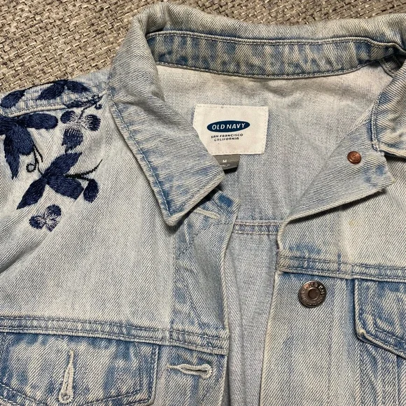 Floral Jean Jacket - Picture 3 of 8